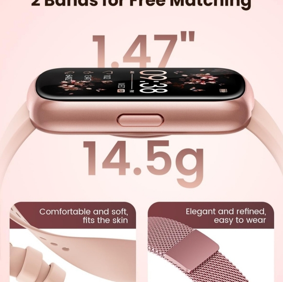Fitness Tracker- Smart Watches for Women Men with 24/7 Heart Rate Monitor O2.Fi